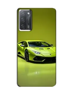 Чохол для OPPO A55 з картинкою «Салатовий Lamborghini Huracan»