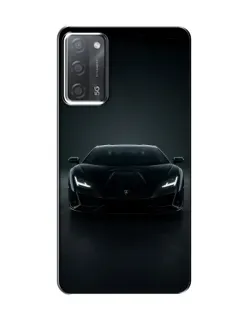 Чохол для OPPO A55 з картинкою «Чорний Lamborghini Aventador»