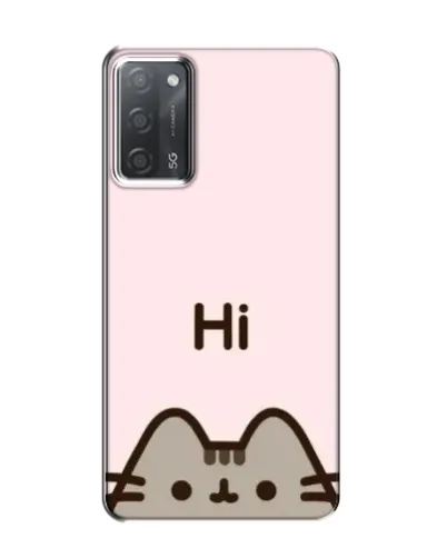 Чехол для OPPO A55 с картинкой «Пушин говорит Hi» Чехол для OPPO A55 с картинкой «Пушин говорит Hi»