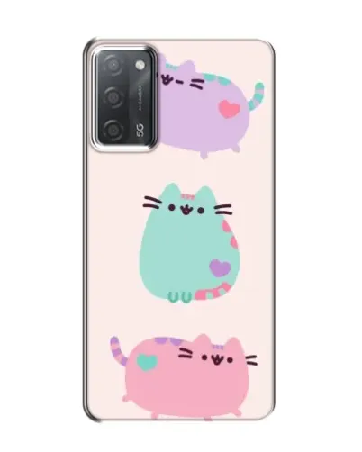 Чехол для OPPO A55 с картинкой «Pusheen трио» Чехол для OPPO A55 с картинкой «Pusheen трио»