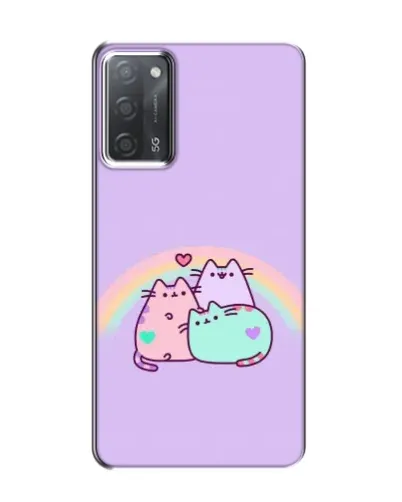 Чехол для OPPO A55 с картинкой «Радужные Пушины» Чехол для OPPO A55 с картинкой «Радужные Пушины»