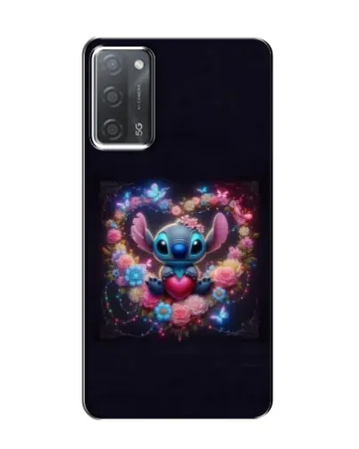 Чохол для OPPO A55 з картинкою «Stitch у квітах» Чохол для OPPO A55 з картинкою «Stitch у квітах»