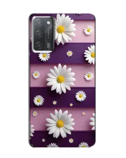 Чохол для OPPO A55 з картинкою «Ромашки на фіолетовому» Чохол для OPPO A55 з картинкою «Ромашки на фіолетовому»