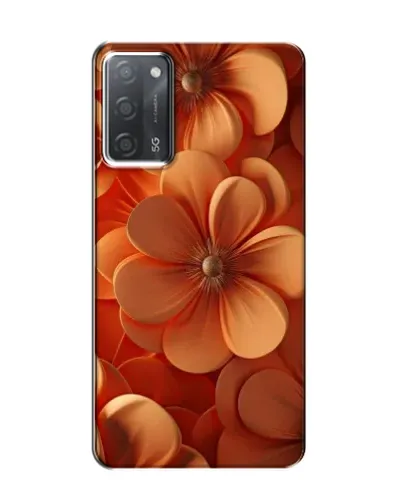 Чохол для OPPO A55 з картинкою «Помаранчева макро квітка»