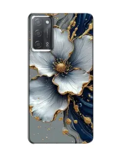 Чохол для OPPO A55 з картинкою «Біла квітка та золотий флюїд» Чохол для OPPO A55 з картинкою «Біла квітка та золотий флюїд»