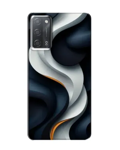 Чохол для OPPO A55 з картинкою «Об'ємні чорно-білі стрічки» Чохол для OPPO A55 з картинкою «Об'ємні чорно-білі стрічки»