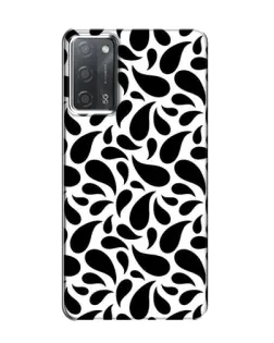 Чохол для OPPO A55 з картинкою «Контрастні чорні краплі»