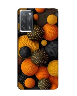 Чохол для OPPO A55 з картинкою «Об'ємні помаранчеві сфери»