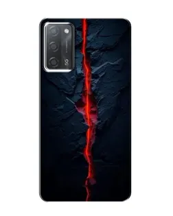 Чохол для OPPO A55 з картинкою «Червона лавова тріщина»