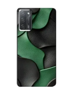 Чохол для OPPO A55 з картинкою «Зелені шкіряні хвилі»