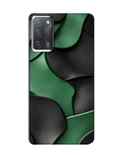 Чохол для OPPO A55 з картинкою «Зелені шкіряні хвилі» Чохол для OPPO A55 з картинкою «Зелені шкіряні хвилі»