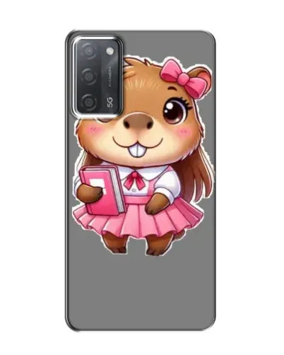 Чохол для OPPO A55 з картинкою «Дівчинка капібара»