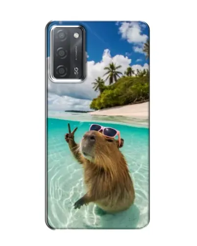 Чохол для OPPO A55 з картинкою «Капібара на морі»