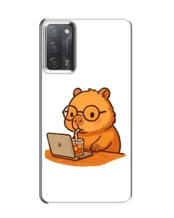 Чохол для OPPO A55 з картинкою «Капібара з ноутбуком» Чохол для OPPO A55 з картинкою «Капібара з ноутбуком»