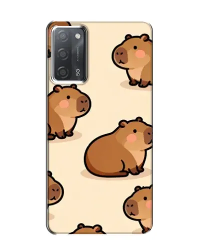 Чохол для OPPO A55 з картинкою «Паттерн милих капібар»