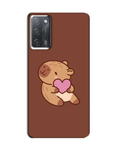 Чохол для OPPO A55 з картинкою «Капібара з серцем»
