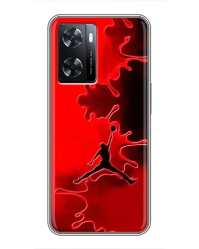 Чехол для OPPO A57s с картинкой «Jordan Red Smoke»
