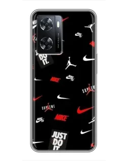 Чохол для OPPO A57s з картинкою «Nike Mix Pattern»