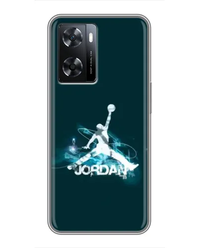 Чехол для OPPO A57s с картинкой «Jordan Blue Fire»