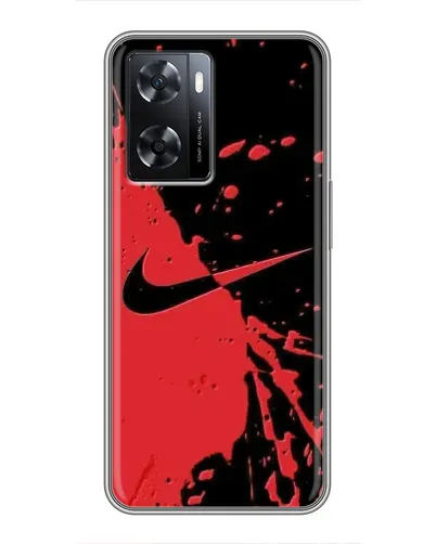 Чехол для OPPO A57s с картинкой «Красные брызги Nike» Чехол для OPPO A57s с картинкой «Красные брызги Nike»
