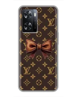 Чехол для OPPO A57s с картинкой «LV с бантом» Чехол для OPPO A57s с картинкой «LV с бантом»