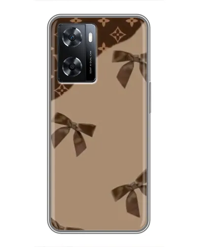 Чехол для OPPO A57s с картинкой «LV — кофейный атлас»