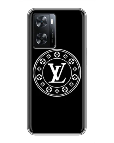 Чехол для OPPO A57s с картинкой «LV — печать стиля»