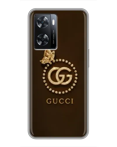 Чехол для OPPO A57s с картинкой «Gucci — золотая бабочка»