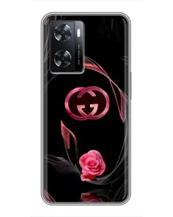 Чохол для OPPO A57s з картинкою «Gucci — неонова троянда» Чохол для OPPO A57s з картинкою «Gucci — неонова троянда»