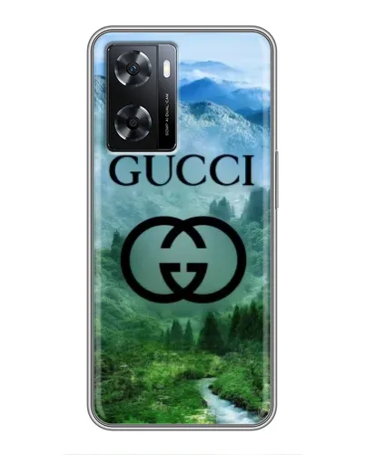 Чехол для OPPO A57s с картинкой «Gucci — горный пейзаж»