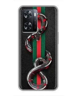 Чохол для OPPO A57s з картинкою «Gucci — змія на смузі» Чохол для OPPO A57s з картинкою «Gucci — змія на смузі»