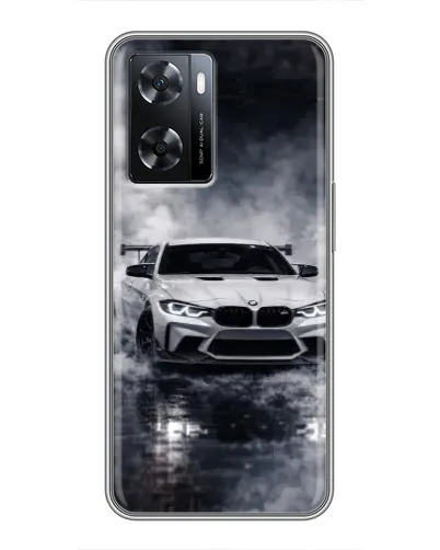 Чохол для OPPO A57s з картинкою «BMW крізь туман»