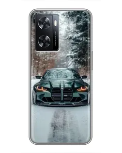 Чохол для OPPO A57s з картинкою «BMW у зимовому лісі» Чохол для OPPO A57s з картинкою «BMW у зимовому лісі»