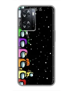 Чехол для OPPO A57s с картинкой «Команда Among Us» Чехол для OPPO A57s с картинкой «Команда Among Us»