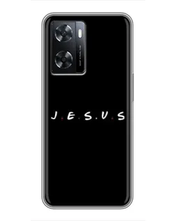 Чехол для OPPO A57s с картинкой «Точки веры J.E.S.U.S.»