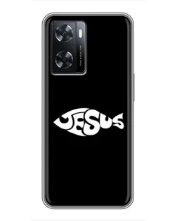 Чехол для OPPO A57s с картинкой «Рыба Jesus» Чехол для OPPO A57s с картинкой «Рыба Jesus»
