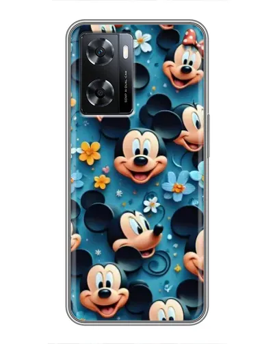 Чехол для OPPO A57s с картинкой «Паттерн Микки и Минни»