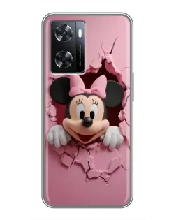 Чехол для OPPO A57s с картинкой «Минни сквозь стену»