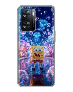 Чехол для OPPO A57s с картинкой «Неоновый океан»