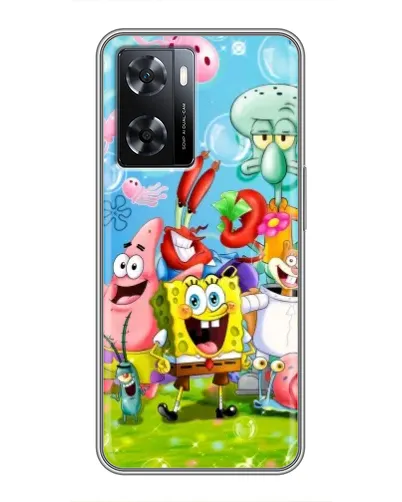Чехол для OPPO A57s с картинкой «Губка Боб и друзья» Чехол для OPPO A57s с картинкой «Губка Боб и друзья»