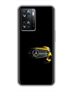 Чехол для OPPO A57s с картинкой «Mercedes — ретро стиль»