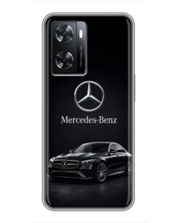 Чехол для OPPO A57s с картинкой «Mercedes — решетка радиатора»
