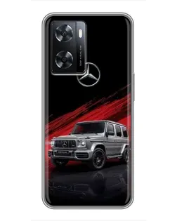 Чехол для OPPO A57s с картинкой «Mercedes G-Class красный»