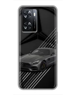 Чехол для OPPO A57s с картинкой «Mercedes AMG — графика»