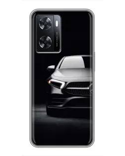 Чехол для OPPO A57s с картинкой «Свет фар Mercedes»