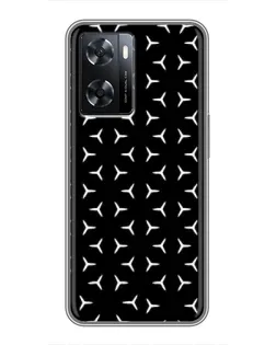 Чехол для OPPO A57s с картинкой «Mercedes паттерн звезд»