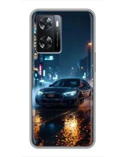 Чохол для OPPO A57s з картинкою «Нічне місто та Audi» Чохол для OPPO A57s з картинкою «Нічне місто та Audi»