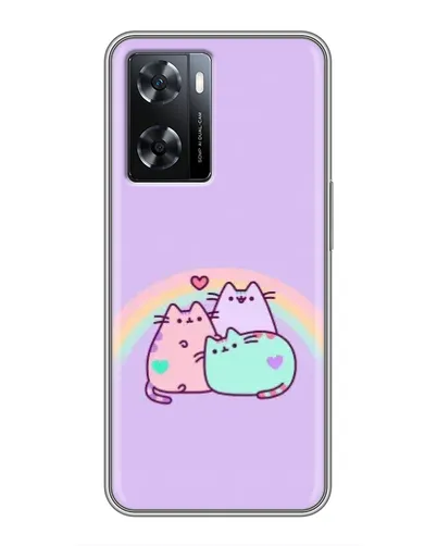 Чохол для OPPO A57s з картинкою «Веселкові Пушини» Чохол для OPPO A57s з картинкою «Веселкові Пушини»