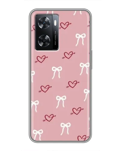 Чехол для OPPO A57s с картинкой «Сердца и банты» Чехол для OPPO A57s с картинкой «Сердца и банты»