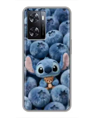 Чехол для OPPO A57s с картинкой «Стич и голубика» Чехол для OPPO A57s с картинкой «Стич и голубика»